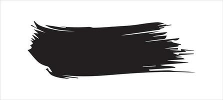 svart måla borsta slag, bläck stänk och konstnärlig design element. fri png vektor