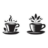 heiß Kaffee Tasse Vektor Symbol Illustration. kostenlos Vektor