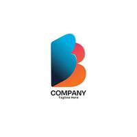 Brief b Logo Design mit minimalistisch Stil zum Unternehmen und Geschäft vektor