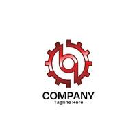 brev b logotyp design med minimalistisk stil för företag och företag vektor