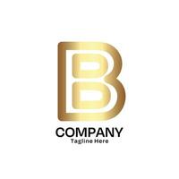 Brief b Logo Design mit minimalistisch Stil zum Unternehmen und Geschäft vektor