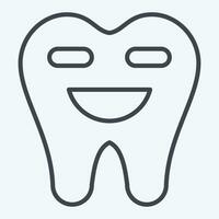 Symbol Dental Reinigung. verbunden zu Dental symbol.line Stil. einfach Design editierbar. einfach Illustration vektor
