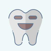 ikon dental rengöring. relaterad till dental symbol. klotter stil. enkel design redigerbar. enkel illustration vektor