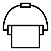 Eimer Symbol oder Logo Illustration Gliederung schwarz Stil vektor