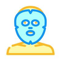 kosmetisk mask ansikte Färg ikon vektor illustration