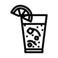 tinto de Verano Spanisch Küche Linie Symbol Vektor Illustration