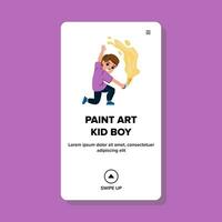 Kind Farbe Kunst Kind Junge Vektor