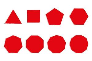 enso Zen Schlaganfall Polygone japanisch Bürste Symbol Vektor Illustration.