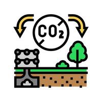 Entfernung Kohlenstoff Farbe Symbol Vektor Illustration