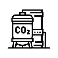 Kompression Kohlenstoff Linie Symbol Vektor Illustration