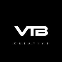 vtb Brief Initiale Logo Design Vorlage Vektor Illustration