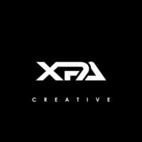 xpa Brief Initiale Logo Design Vorlage Vektor Illustration