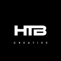 htb Brief Initiale Logo Design Vorlage Vektor Illustration