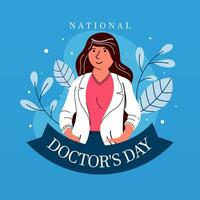 National Arzt Tag Illustration Hintergrund vektor