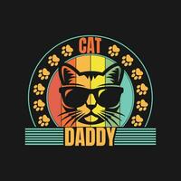 öga fångst katt t-shirt design, katt t-shirt design, katt t-shirt, katt t-shirt design vektor
