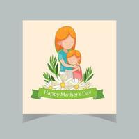 glücklich Mütter Tag Beschriftung Satz. handgemacht Kalligraphie Vektor Illustration. Mutter Tag Karte mit Herz
