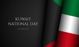 kuwait nationell dag bakgrund design. vektor