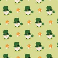 st Patricks Tag Muster. Muster zum st. Patrick's Tag. Heilige Patrick Hintergrund Vektor Illustration