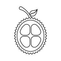 frisch Durian Obst Symbol vektor