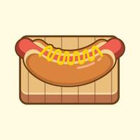 Hotdog Vektor Illustration, Hotdog Clip Kunst