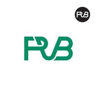 brev pvb monogram logotyp design vektor