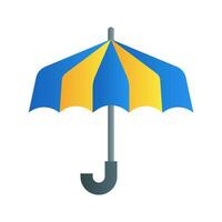 Regenschirm Symbol im Gradient füllen Stil mit hoch Vektor Qualität geeignet zum ui und Frühling Bedürfnisse