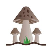 Pilz Symbol im Gradient füllen Stil mit hoch Vektor Qualität geeignet zum ui und Frühling Bedürfnisse