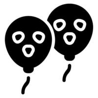 Ballon-Glyphe-Symbol vektor