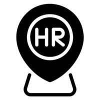 Human Resources-Glyphe-Symbol vektor