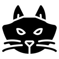 Katzen-Glyphe-Symbol vektor