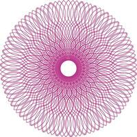 blommig cirkel abstrakt vektor