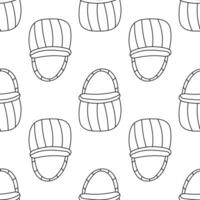 påsk korg- korg jakt ägg mönster textil- vektor