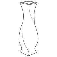 Gliederung Vase, Vektor linear. Vase Keramik, uralt Topf griechisch. Färbung Seite