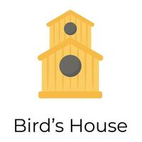 modisch Vögel Haus vektor