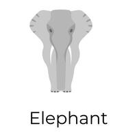 trendiga elefantkoncept vektor
