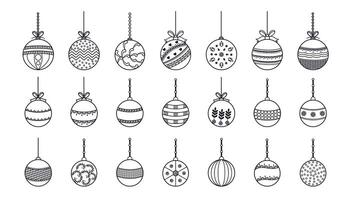 Sammlung von Weihnachten Flitter Symbole Design zum Weihnachten Dekoration vektor