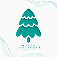kreativ fröhlich Weihnachten und Neu Jahr Vorabend Hintergrund mit Weihnachten Baum vektor
