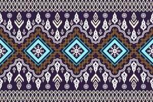 ethnisch Zahl aztekisch Stickerei Stil. geometrisch Ikat orientalisch traditionell Kunst Musterdesign zum ethnisch Hintergrund, Hintergrund, Mode, Kleidung, Verpackung, Stoff, Element, Sarong, Grafik, Vektor Illustration