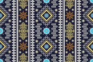 ethnisch Zahl aztekisch Stickerei Stil. geometrisch Ikat orientalisch traditionell Kunst Musterdesign zum ethnisch Hintergrund, Hintergrund, Mode, Kleidung, Verpackung, Stoff, Element, Sarong, Grafik, Vektor Illustration