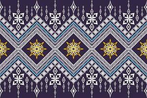 ethnisch Zahl aztekisch Stickerei Stil. geometrisch Ikat orientalisch traditionell Kunst Musterdesign zum ethnisch Hintergrund, Hintergrund, Mode, Kleidung, Verpackung, Stoff, Element, Sarong, Grafik, Vektor Illustration