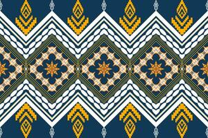 ethnisch Zahl aztekisch Stickerei Stil. geometrisch Ikat orientalisch traditionell Kunst Musterdesign zum ethnisch Hintergrund, Hintergrund, Mode, Kleidung, Verpackung, Stoff, Element, Sarong, Grafik, Vektor Illustration