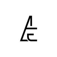 Prämie Design Logo mit Initiale ae zum Unternehmen branding und andere vektor