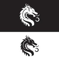 Drachen Logo Symbole. uralt mythisch Schlange Symbol. mythologisch Tier unterzeichnen. Vektor Illustration.