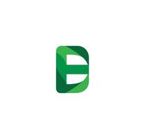 b alfabet natur logotyp design begrepp vektor