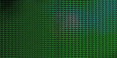 dunkelblaues, grünes Vektormuster mit Linien. vektor
