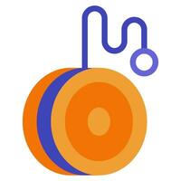 yo yo ikon illustration för webb, app, infografik, etc vektor