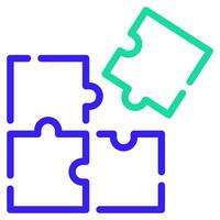 Puzzle Symbol Illustration zum Netz, Anwendung, Infografik, usw vektor