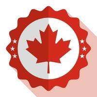 Kanada Qualität Emblem, Etikett, Zeichen, Taste. Vektor Illustration.