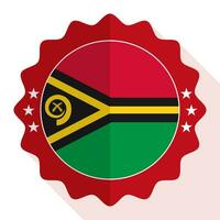 Vanuatu Qualität Emblem, Etikett, Zeichen, Taste. Vektor Illustration.