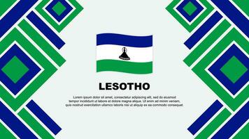 lesotho flagga abstrakt bakgrund design mall. lesotho oberoende dag baner tapet vektor illustration. lesotho